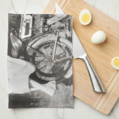 Linge De Cuisine Moto vintage (Quart Plié)