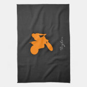Linge De Cuisine Motocross orange (Vertical)