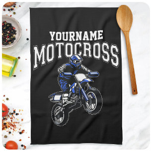 Linge De Cuisine Motocross personnalisé Pilote de moto de cross 