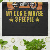 Linge De Cuisine Motocyclette de chien (Plié)