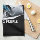 Linge De Cuisine Motoneige drôle motoneige (Quart Plié)