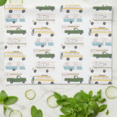 Linge De Cuisine Motorhome Camping Retro RV Vanlife Blanc (Plié)