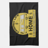 Linge De Cuisine Motorhome | RV Motorhome | Camping Life Latte Mug (Vertical)