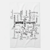 Linge De Cuisine Mots de famille (Vertical)