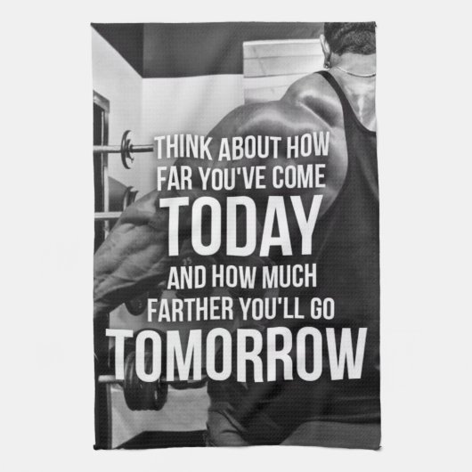 Linge De Cuisine Mots de motivation de gymnase de séance (Vertical)