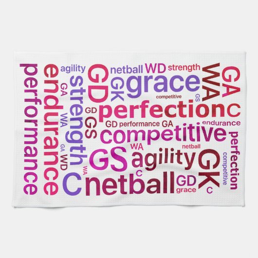 Linge De Cuisine Mots de motivation et net-ball de positions (Horizontal)