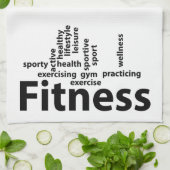 Linge De Cuisine Mots fitness (Plié)