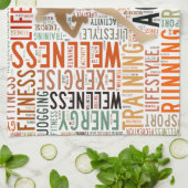 Linge De Cuisine Mots fitness (Plié)