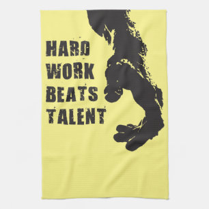 Linge De Cuisine Mots Motivationnels - Travail Dur bat Talent