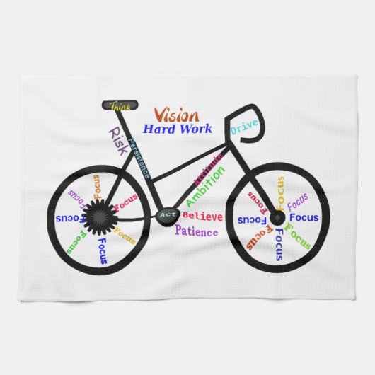 Linge De Cuisine Mots Motivationnels, Vélo, Cyclisme, Vélo Femmes (Horizontal)