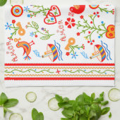 Linge De Cuisine Mouchoirs d'amour de Valentine (Plié)