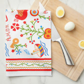 Linge De Cuisine Mouchoirs d'amour de Valentine (Quart Plié)