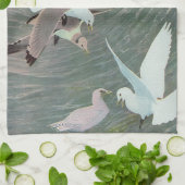 Linge De Cuisine Mouettes au-dessus des vagues océaniques par Louis (Plié)