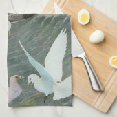 Linge De Cuisine Mouettes au-dessus des vagues océaniques par Louis (Quart Plié)