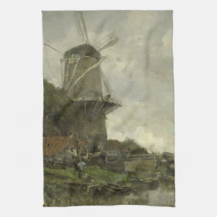 Linge De Cuisine Moulin à vent néerlandais, Jacob Maris