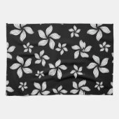 Linge De Cuisine Moulinets Noir et Blanc (Horizontal)
