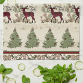 Linge De Cuisine Mountain Lodge Christmas Tree Joyer n Bright Deer (Plié)