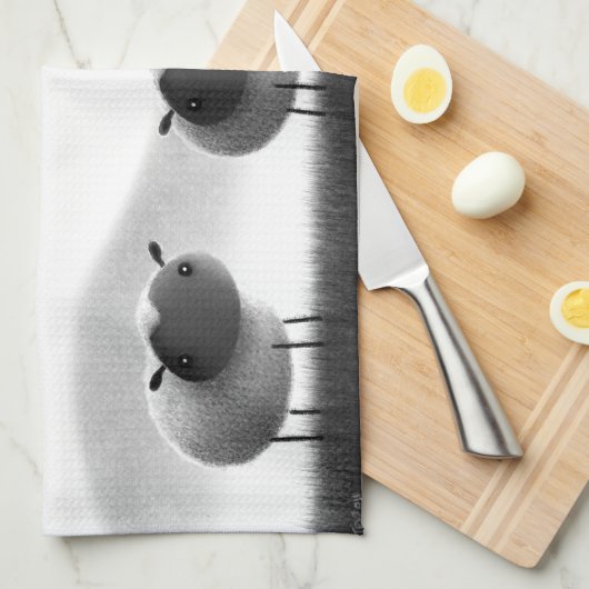 Linge De Cuisine Moutons (Quart Plié)