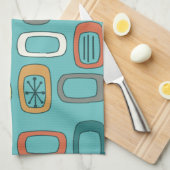 Linge De Cuisine moyen siècle moderne, milieu du siècle, art, géomé (Quart Plié)