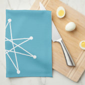 Linge De Cuisine Moyen-siècle moderne Noël atomique MCM MOD Star (Quart Plié)