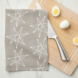 Linge De Cuisine Moyen-siècle moderne Noël atomique MCM MOD Star