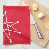 Linge De Cuisine Moyen-siècle moderne Noël atomique MCM MOD Star (Quart Plié)