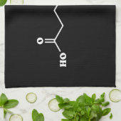 Linge De Cuisine MSG Monosodium Glutamate Molecule Formule chimique (Plié)