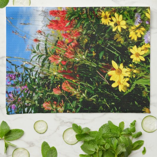 Linge De Cuisine Mt. Fleur sauvage (Plié)