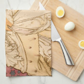 Linge De Cuisine Mucha Art nouveau femme beauté (Quart Plié)