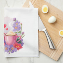 Mugs Cacao de la Saint-Valentin Mignons avec Fleur