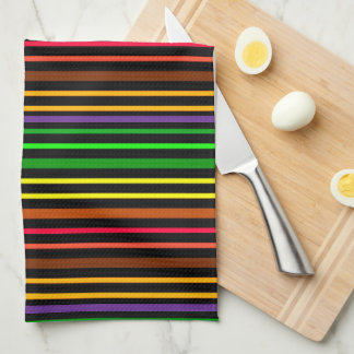 Linge De Cuisine Multi Color Stripe Pattern
