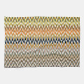 Linge De Cuisine Multicolor Zigzag Motif (Horizontal)