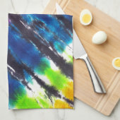 Linge De Cuisine Multicolore teignez en nouant (Quart Plié)