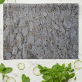 Linge De Cuisine Mur de pierre de corail caraïbe rustique 3 (Plié)