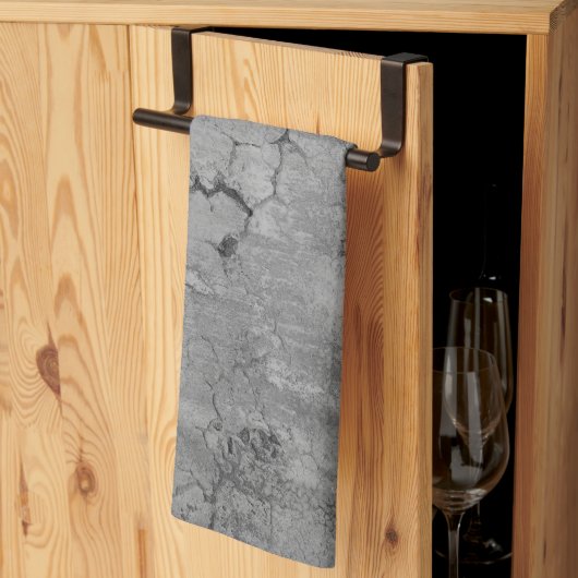 Linge De Cuisine Mur de pierre rustique Napoli 1 - BN (Pliage en tiers)