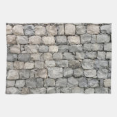 Linge De Cuisine Mur de pierre sèche fantaisiste (Horizontal)