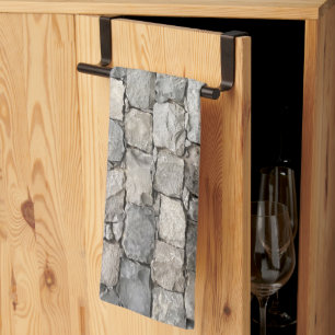 Linge De Cuisine Mur de pierre sèche fantaisiste
