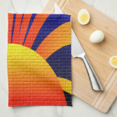 Linge De Cuisine Mur du coucher du soleil (Quart Plié)