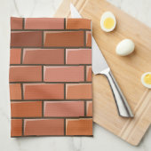 Linge De Cuisine mur en brique (Quart Plié)