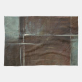 Linge De Cuisine Mur en brique rouge et gris (Horizontal)