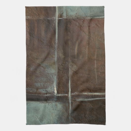 Linge De Cuisine Mur en brique rouge et gris (Vertical)