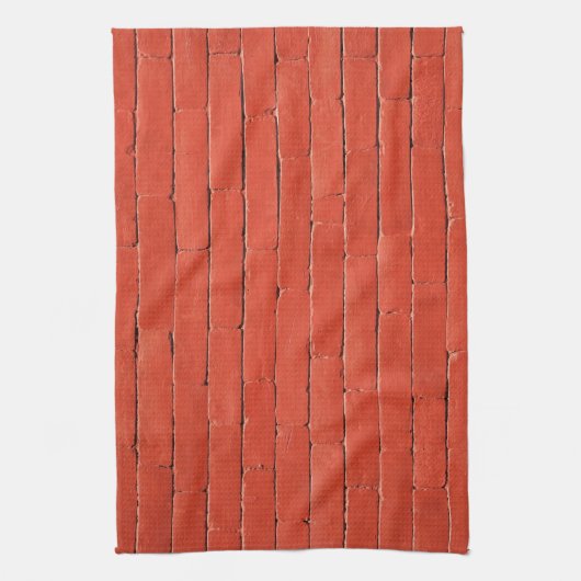 Linge De Cuisine Mur rouge orange (Vertical)