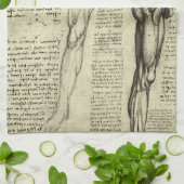 Linge De Cuisine Muscles humains anatomiques de Léonard de Vinci (Plié)