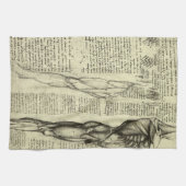Linge De Cuisine Muscles humains anatomiques de Léonard de Vinci (Horizontal)