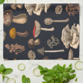 Linge De Cuisine Mushrooms sauvages (Plié)