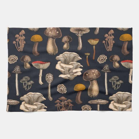 Linge De Cuisine Mushrooms sauvages (Horizontal)