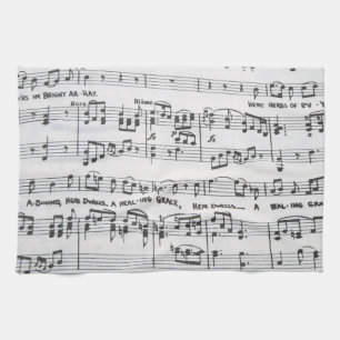 Linge De Cuisine Musique de feuille