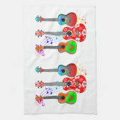 Linge De Cuisine Musique du Tropical Island Ukulele Player (Vertical)