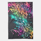 Linge De Cuisine musique graffiti (Vertical)