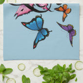 Linge De Cuisine Musique Note Papillons Fairy (Plié)